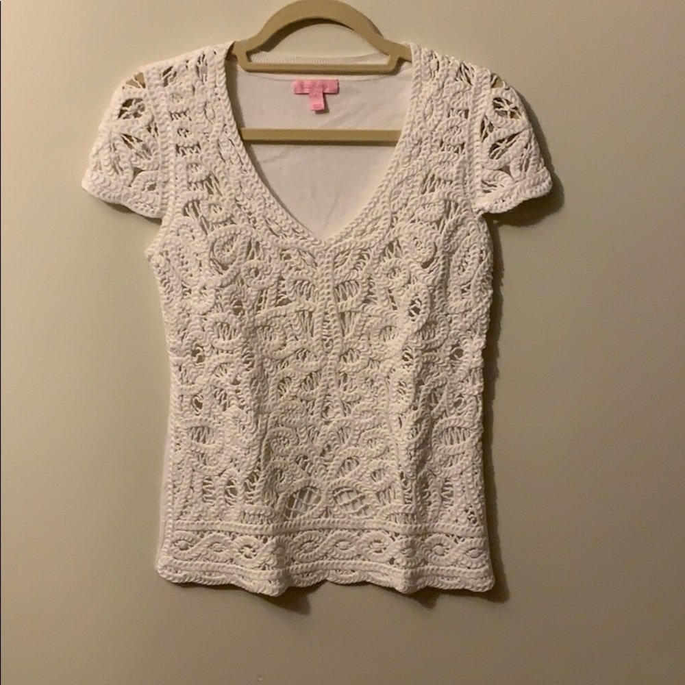 Thick lace cotton top